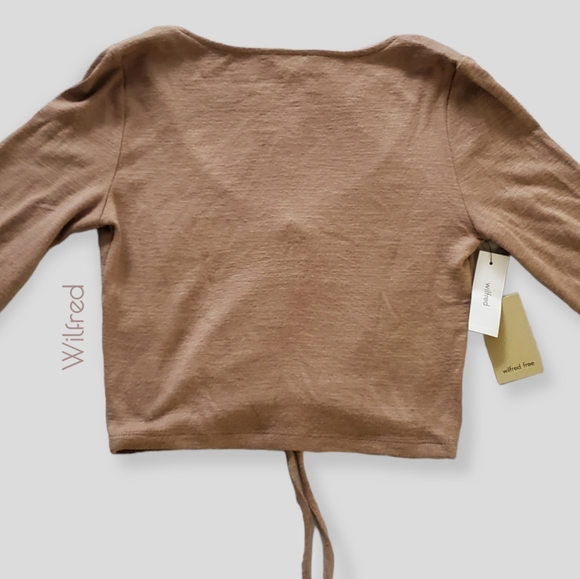 SOLD- WILFRED FREE• LYNX• Long Sleeved Adjustable Top  #Clay Argil #Lynx - Picture 6 of 12